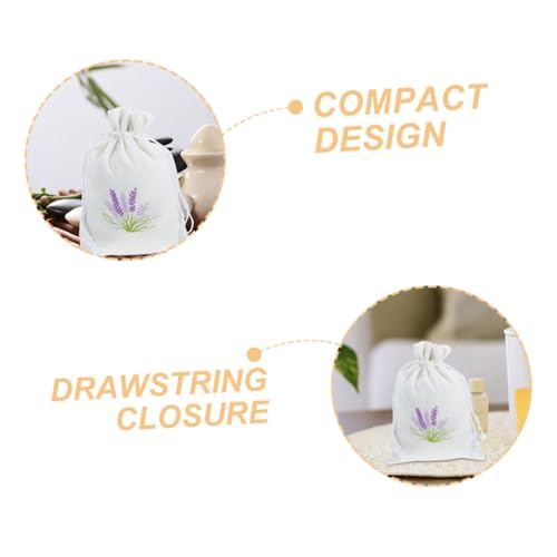 5 bolsas sachet de lavanda con cordón para almacenamiento miniatura 5