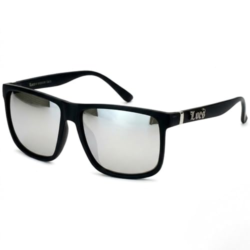 Image of Locs Men's Gangster Oversized Rectangular Horn Rim Sunglasses - 91055 & 91295 Series
