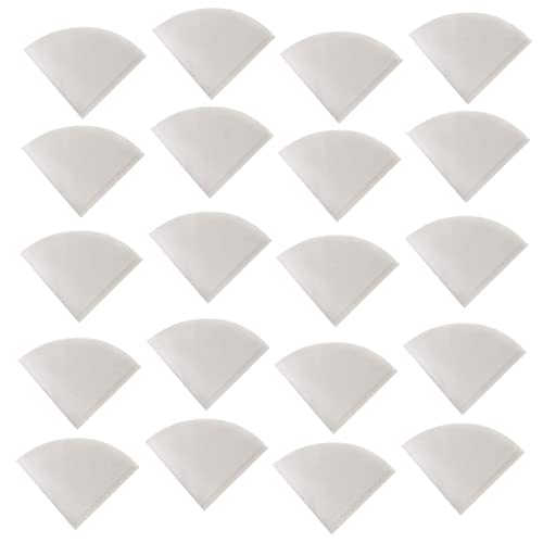 CIYODO 50 Pack of Coffee Pot Filter Papers Unbleached Medium Flow Rate Qualitative Filters for Coffee