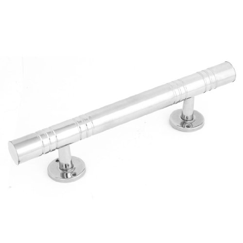 Aexit Hardware Tool Door Hardware & Locks 27cm Length Outside Inside Door Handle Grip Handlesets Silver Tone