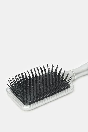 Image of Paddle Hair Brush with Back Mirror for Makeup- Portable Cushioned Hair Comb Brush for Men & Women, Ultra Soft & Flexible Nylon Bristles Great for Travel Detangling Hair Comb for All Hair Types