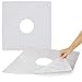 Vive Shower Mat - 22" by 22" Square Non Slip Large Bath Mat for Bathtub - Patented Design - Suction Cup Traction Skid Pad for Stalls Floors Tub - Textured Rubber with Drain Hole - for Kids, Elderly