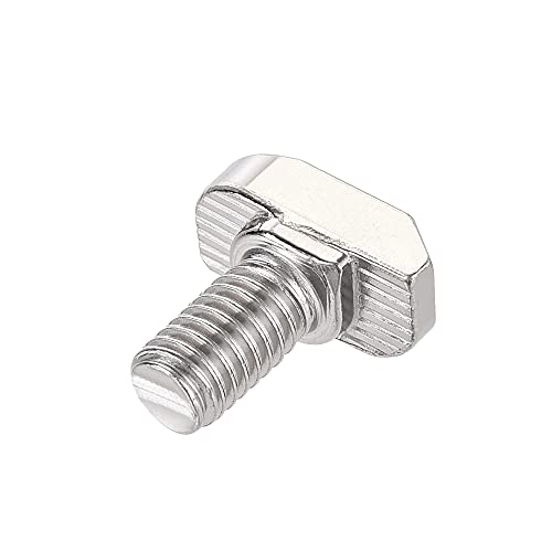 Image of uxcell M6x12mm T-Slot Drop-in Stud Sliding Bolt Screw Carbon Steel for 30 Series Aluminum Profile 10pcs