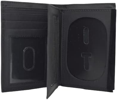 MARSHAL Genuine Cowhide Leather Badge RFID Wallet for Firefighters, Police etc.