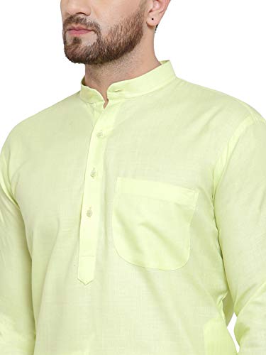Image of Jompers Men's Cotton Regular Fit Solid Kurtas
