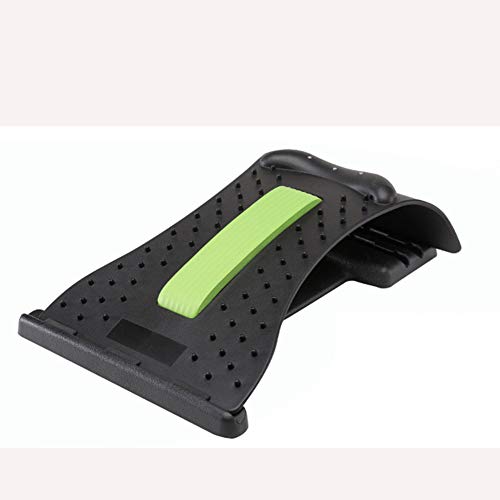 Preisvergleich Produktbild HHJY-Rückendehner Schmerzlinderung Im Unteren Und Oberen Rücken Lendenwirbeldehner Haltungskorrektur Rückenstütze Für Bürostuhl Muskelverspannungen Schwarz Grün