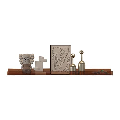 myoseya ウォールシェルフ 壁付け棚 飾り棚 wallshelf 取付簡単 おしゃれ インテリア ミニマリズム Minimalist 茶色 長さ30cm