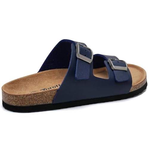 Image of Torotto Kids Sandals Boys Girls Slide Summer Non-slip Cork Glitter Toddler Slippers with Adjustable Straps for Indoor & Outdoor