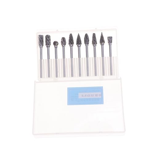 Set de 2 fresas rotativas de carburo de acero tungsteno miniatura 7