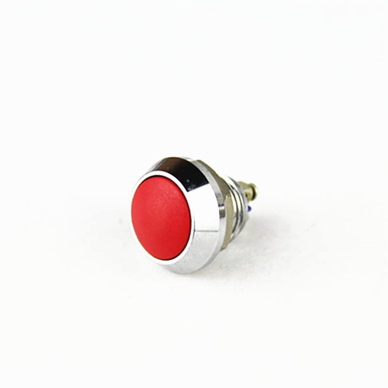 Boutons-poussoirs de précision en acier inoxydable et aluminium jaune 12mm vis