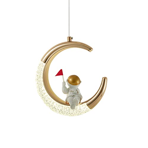 Lampe LED astronaute pliable en fer pour décorer la table de chevet d'une chambre