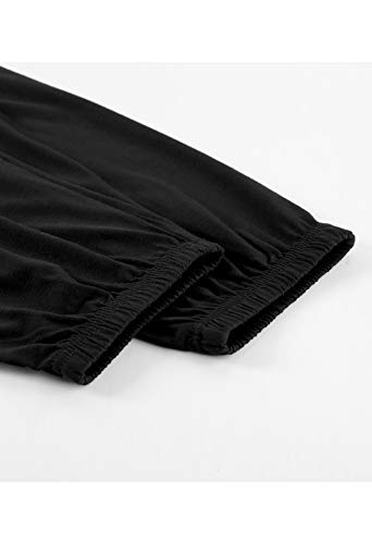 Fixmatti Women Tube Top Romper Jumpsuits Strapless Bandeau Cold Shoulder Solid Outfits Black M #TOP4