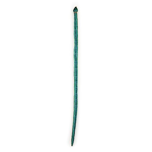 Zappi Co Kinder Gefülltes Weiches Kuscheliges Plüsch-Schlangenspielzeug - Teil der Safari-Tierkollektion, perfekt für Kinder (180 cm Länge) (Grüne Ringel)