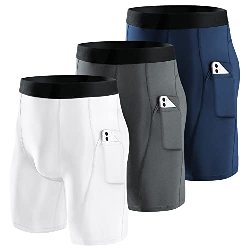 Short entraînement et fitness Niksa de compression homme avec poches pour le sport