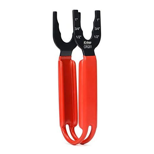 iCrimp CRQ01 Disconnect Tong Sized 1/2 inch, 3/4 inch, 1 inch, Removal Tool used for Demount Brass Push Fit, Push-to-Connect Fittings