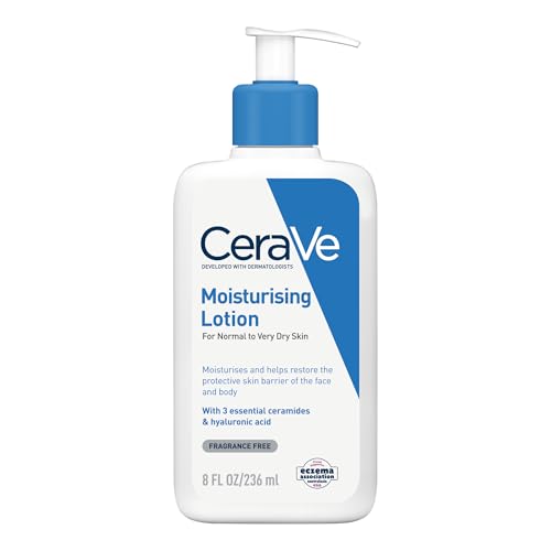 CeraVe Lozione idratante, viso e corpo, per pelli secche e molto secche, 236 ml