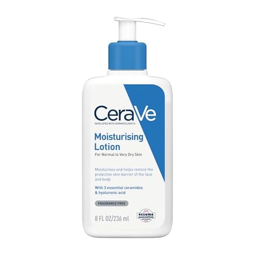 CeraVe Körperlotion mit Pumpspender, Für trockene bis sehr trockene Haut, Feuchtigkeitscreme Hyaluron und 3 essenziellen Ceramiden, Geeignet bei Neurodermitis, 236 ml