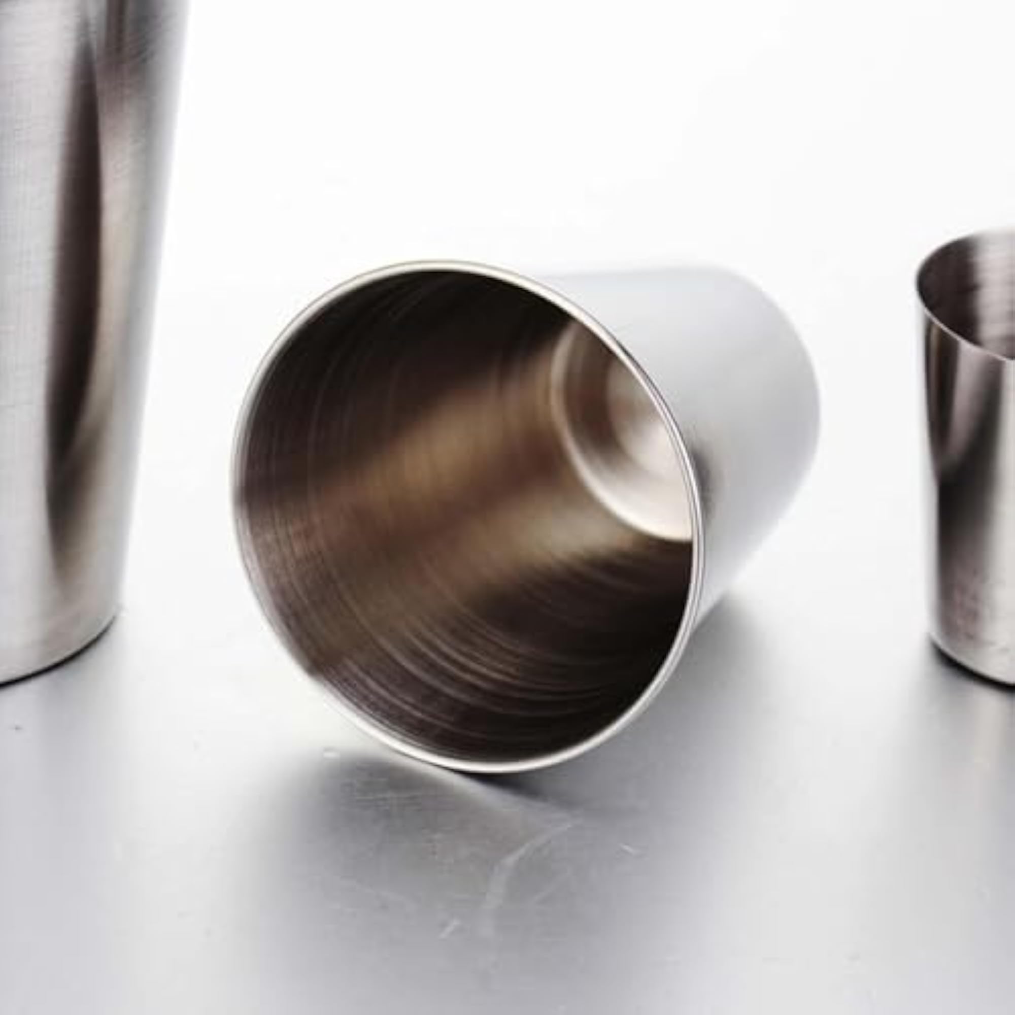 Unbreakable Metal Drinking Glasses Silver Mug