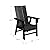 Costaelm Outdoor Adirondack Chair, HDPE Patio Balcony Chairs, Portside Seashell Nautical Curveback Adirondack Chair and Fire Pit Chairs, Weathered Wood