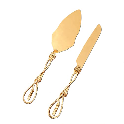 MBB Set Da 5 Palette Per Torta Triangolari In Acciaio Inox - Oro - Ideali Per Dolci, Pizza E Bistecche - 4
