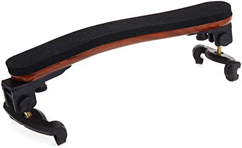 NANYI Violin Shoulder Rest for 4/4 and 3/4 with Collapsible and Height Adjustable Feet, Imitation wood grain.