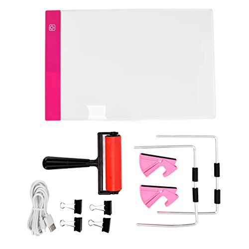 Bloc lumineux LED A4 avec supports et câble USB pour dessin et peinture diamant