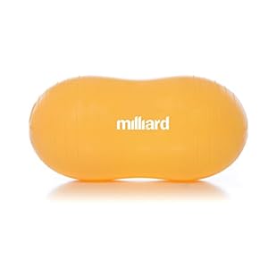 Milliard Peanut Ball Physio Roll for Exercise, Therapy, Labor, Birthing and Dog Training