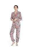 XMASCOMING Women's & Men's Hooded Fleece Onesie Pajamas Cute Panda Size US L