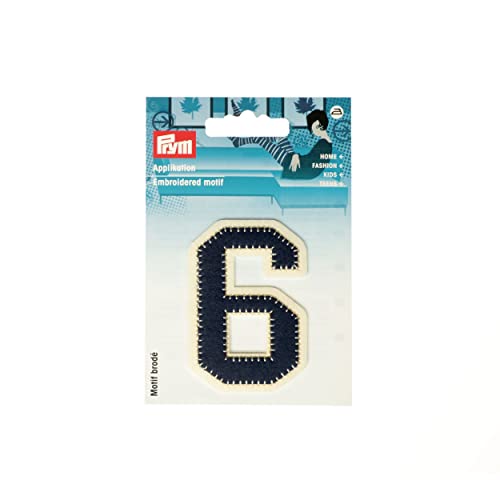 Lettre G Prym 924506 écru écusson bleu pour customisation textile - 2