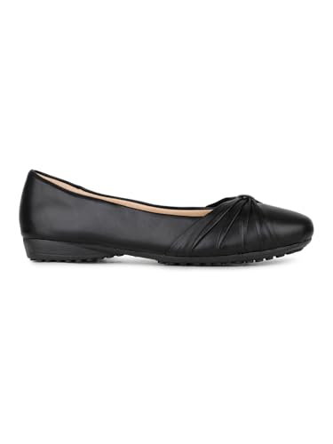 Image of Inc.5 Womens Womens Black Casual Solid Round Toe Slip on Ballerina Ballet Flat