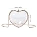 APGLSXY Fashionable Heart Shape Clutch with Removable Chain Shoulder Bag Evening Purse