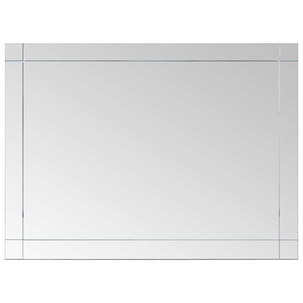 KGHFDVB Modern Wall Mirror 60x40 cm Glass, Decoration Mirror for Bathroom or Cosmetic Use, Safe Rough Grinding Edge, Easy Wall Mount