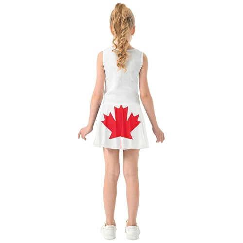 Athletic Shorts Girls Skorts Canada Flag Skirts with Shorts Print Butterfly Skirt 3t4