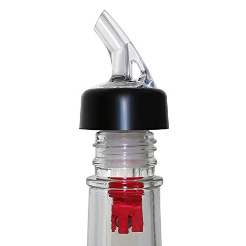 BarConic® Measured Liquor Pourers - RED - 1 OUNCE -PACK OF 12