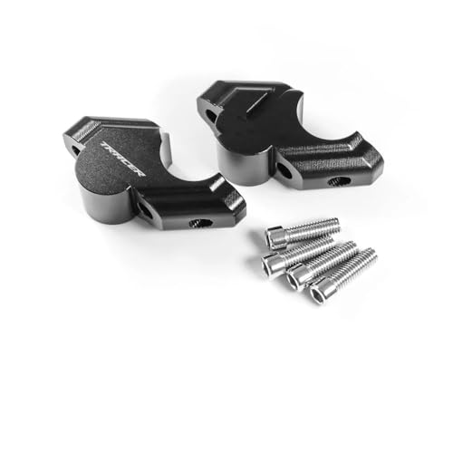 Rehausseurs de guidon pour Tracer 9 GT 2021-2023 noir en alu