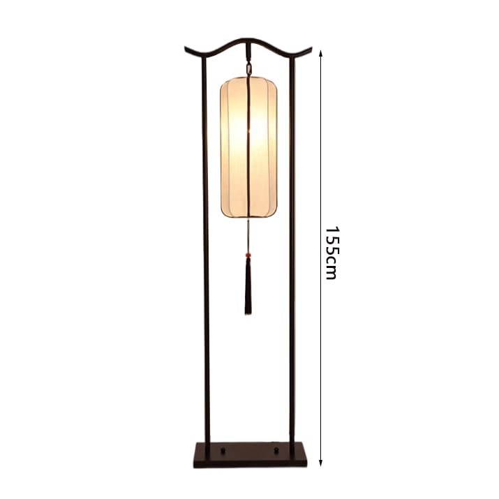 Lámpara de pie vertical retro WouND, estilo chino para salón, dormitorio y luces decorativas 2