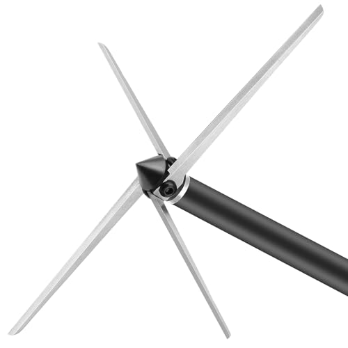 DEEPOWER 6 Pack Turkey Broadheads 125 Grain 4 Fixed Blade 4' Cutting Dia Hunting Broadheads 420 Stainless Steel Hunting Arrowhead for Compound Bow and Recurve Bow