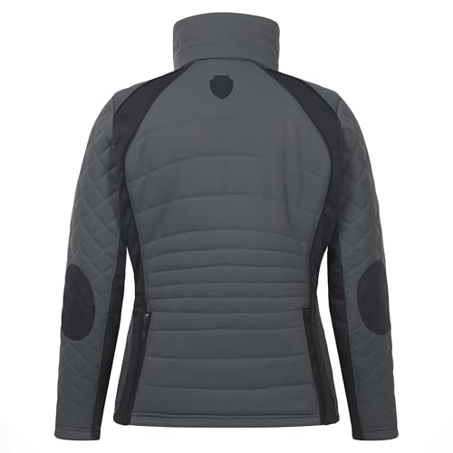 Image of Kerrits Women's Stablemate Quilted Equestrian Jacket - Durable, Stylish, Lightly Insulated Barn Coat with Stretch Panels