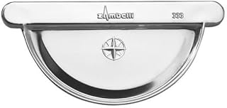 Rinnenboden Rinnendeckel Universal Titanzink 3 Größen (groß- für Dachrinne 6 TLG RG 150 NG 333)