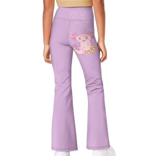 Image of Girls Flare Leggings 5-14T Cute Bell Bottoms for Girl Yoga Pants for Gym