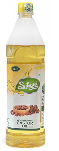Image of Eywa Seeds & Exports Pvt Ltd Organic Castor Oil (1 Liter) Cold Pressed /Wood Pressed Oil | arendiya /Castor kachi Ghani ka tel by (Suhani) Eywa