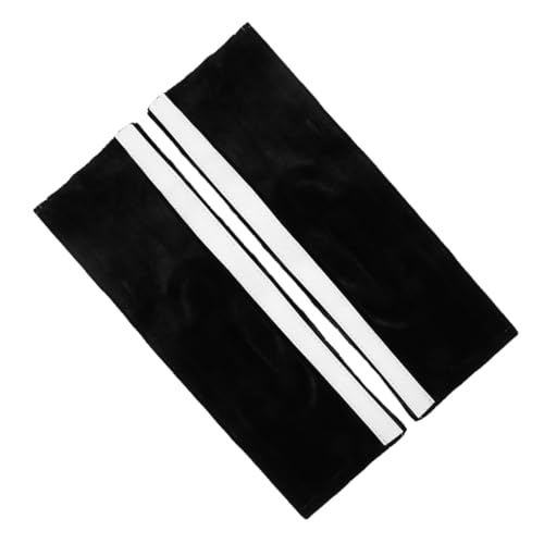 Kisangel 2 piezas Protector de Tirador para Nevera y Congelador Funda Negra para Manija de Electrodomésticos de Cocina de Antipolvo y Resistente Manchas Compatible con Puertas de