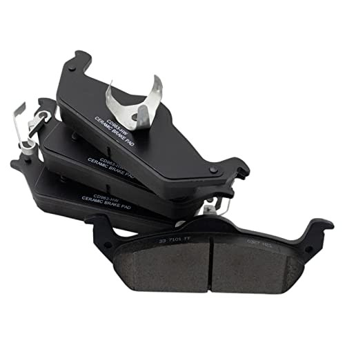 Image of TRQ Rear Brake Pad & Rotor Kit Compatible with 2003-2004 Dodge