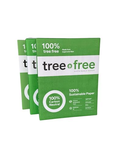 Tree Free Recycled Copy Paper (3 Reams 1500 Sheets)