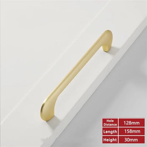 Poignées placard chic NALsa longues en laiton doré pour commode - 3