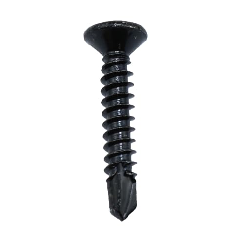 Tornillos autorroscantes acero inoxidable #8x1 pulg. negro 50 u miniatura 5