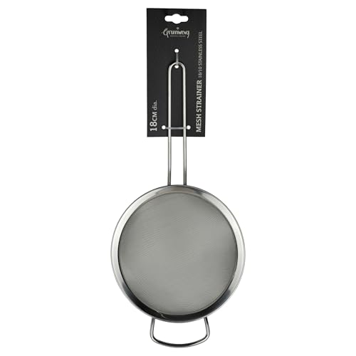 Grunwerg ST-3007 feinmaschig, mit poliertem Rand und Griff, Silber, 7-Inch, 18cm Durchmesser – Ansicht 5