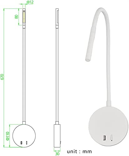 Luces de cama gooseneck LED para crear un ambiente de lectura tranquilo en tu habitación 4