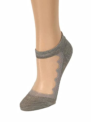 Beautiful Grey Ankle Sheer Socks,100% Nylon Sheer Socks - Breathable