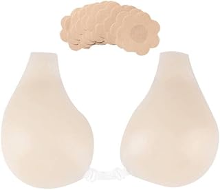 Adhesive Bra Silicone Strapless Backless Invisible Sticky Breast Lift Bra Reusable Push up Bra for Women